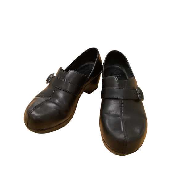 DANSKO BLACK LEATHER SLIP ON SHOES EU 39 US 8.5-9 - Picture 2 of 10
